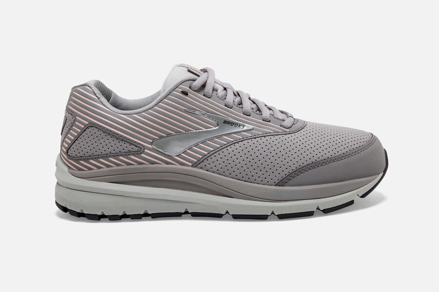 Brooks Running Shoes - Addiction Walker Suede Womens - Grey - KIU-360192